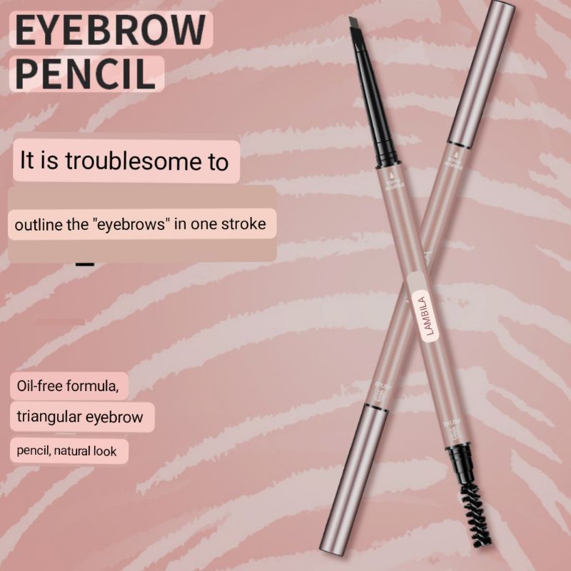 Medan Termurah (Ready Black &amp; Brown) Pencil eyebrow double head pensil alis lameila