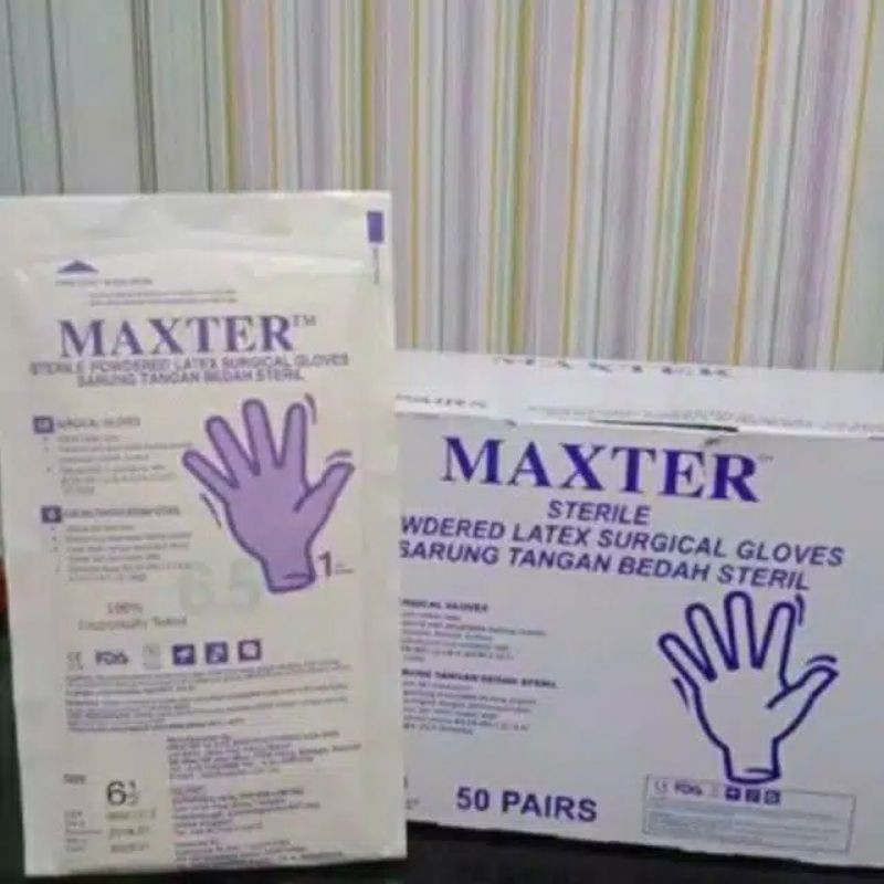 SARUNG TANGAN STERIL MAXTER UK.7.5