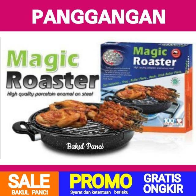 Maspion Panggangan Magic Roaster 34 Cm Alat Panggang Ikan Ayam Sate Shopee Indonesia