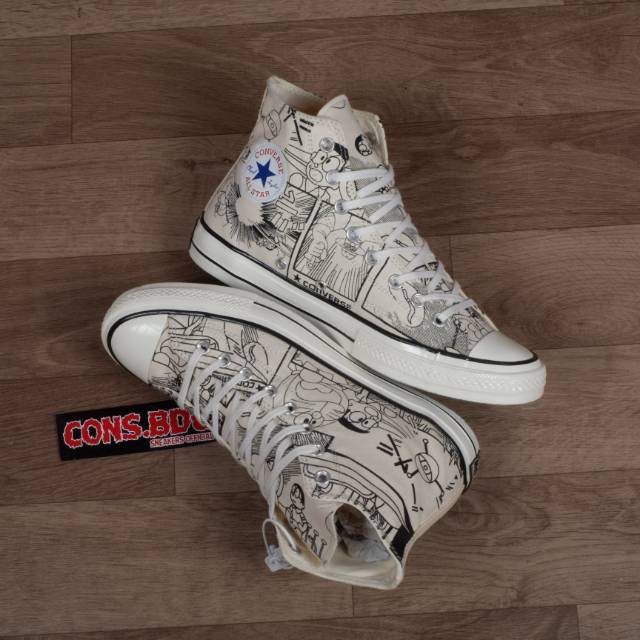  Sepatu  Converse  CT70s Doraemon  Comic White Shopee Indonesia