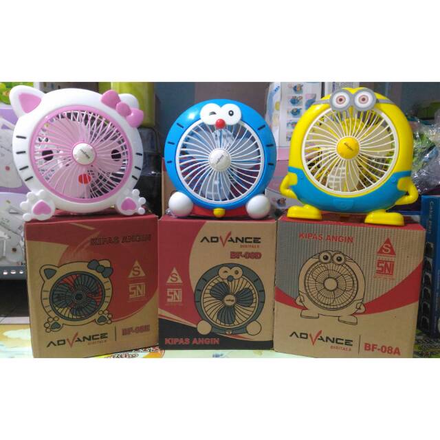 Kipas karakter / kipas duduk karakter advance /kipas doraemon /kipas hellokity/ kipas minion