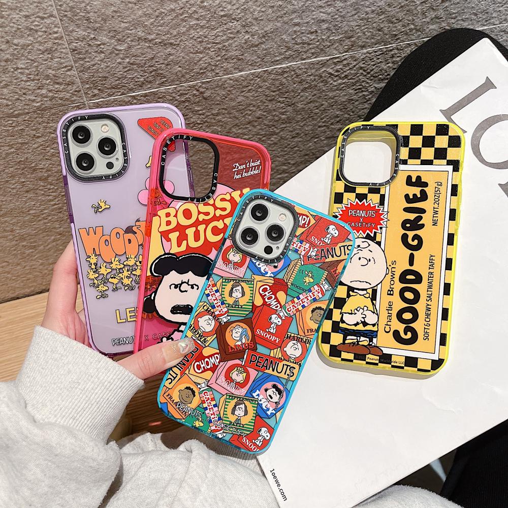 Soft Case Silikon Transparan Tebal Shockproof Motif Kartun Lucu Untuk Compatible for iPhone 11 iPhone 13 pro max iphone 12 pro max iphone 7 plus iphone xs max iphone 11 pro max iphone 6 plus 6s plus