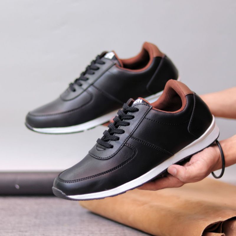 Sepatu Sneakers Kasual Pria Original Local Handmade Sneaker Formal Kasual Kerja Santai Kuliah Cowok