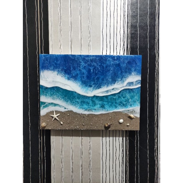 Ocean Beach Resin Art Resin ID / Hiasan Dinding Resin
