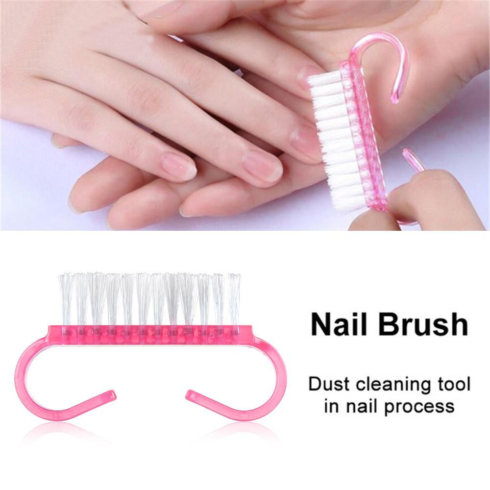 Solighter 3pcs Sikat Kuku Hot Sale Beauty Plastik Penggosok Kuku