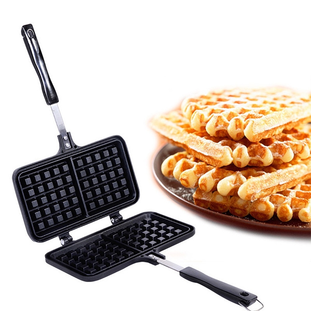 Waffle Maker Double Square Pembuat Waffle Kotak