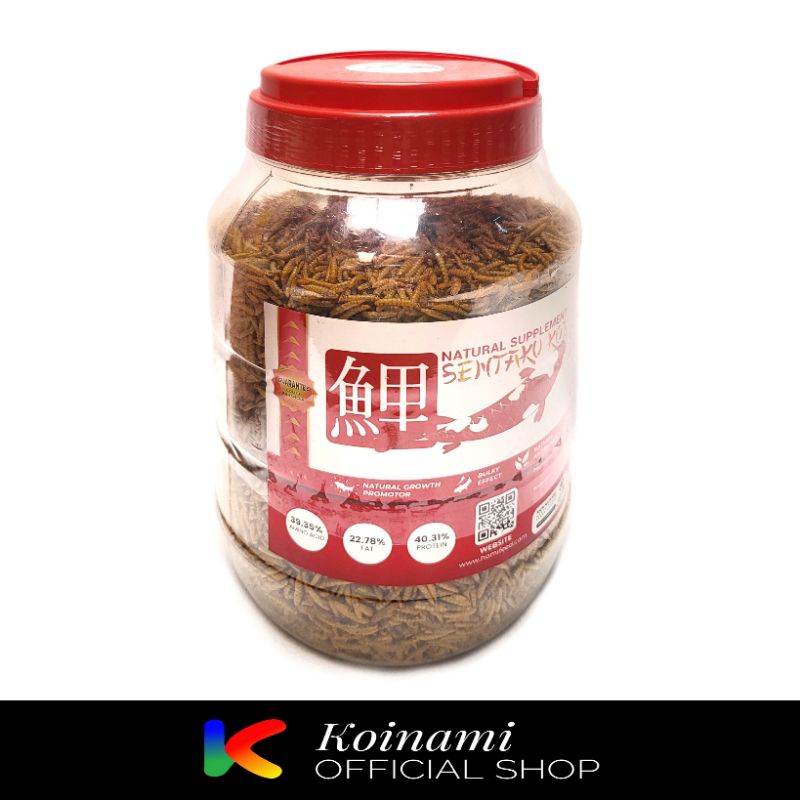 MAGGOT SENTAKU NATURAL HI-GROWTH SUPPLEMENT 1kg / pakan campuran mix ikan koi / solaris / fish food / tsuyoy