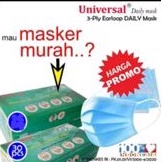 MASKER MEDIS UNIVERSAL 3 PLY BAHAN BERKUALITAS AMAN &amp; NYAMAN DIPAKAI