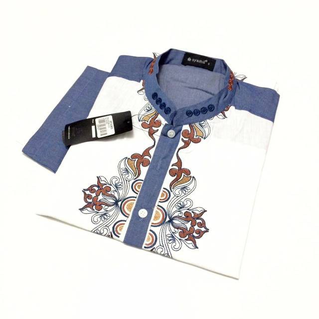 Baju Koko Casual Terbaru Merk Syamil Lengan Pendek