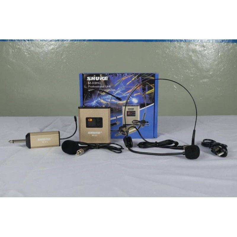 Mic Clip On Wireless Shure M-03HC TERBAIK
