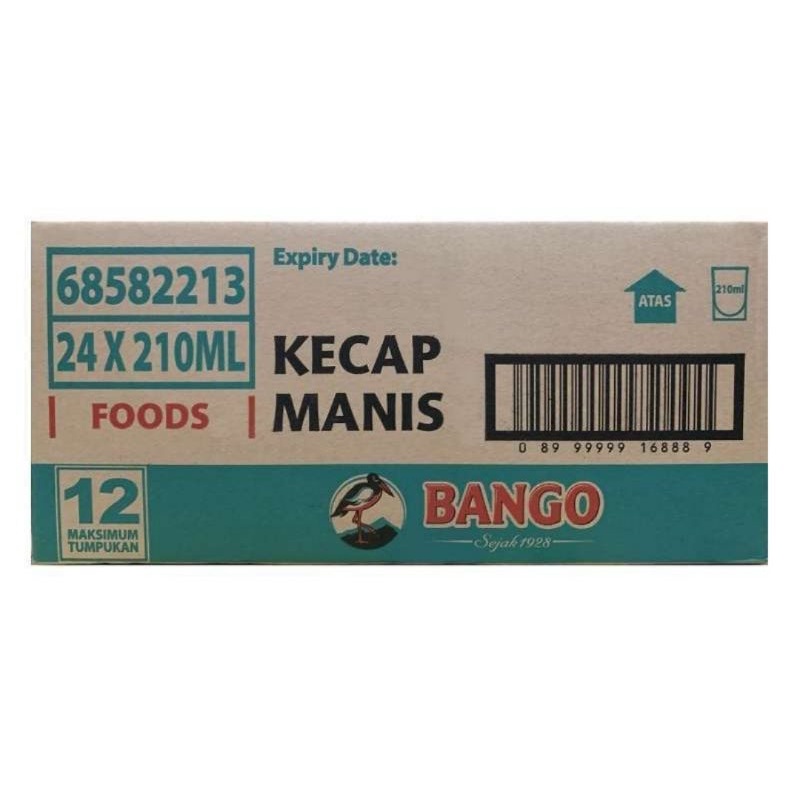 

BANGO KECAP MANIS [210 ml / 24 pcs / Karton/]