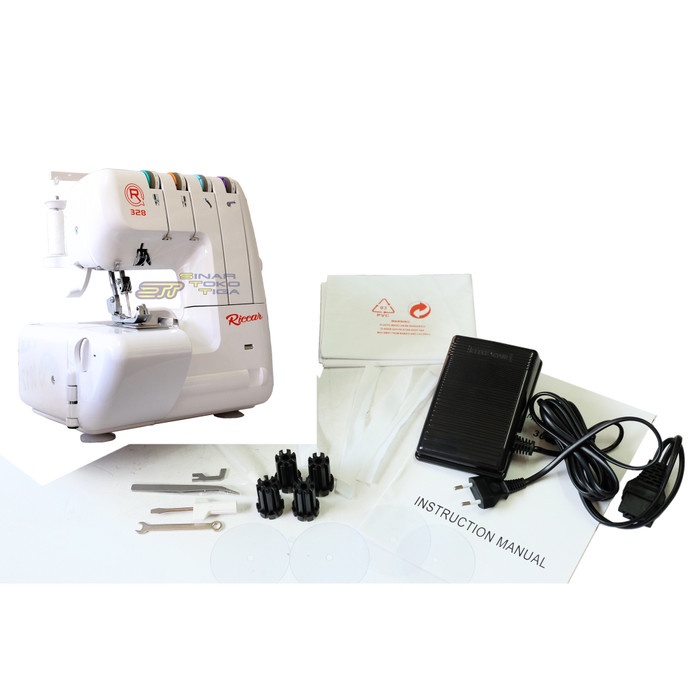RICCAR 328 MESIN JAHIT OBRAS NECI PORTABLE PEMULA - PRO