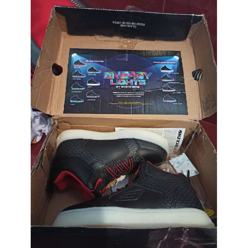 Skechers S-lights Energy Lights Sepatu anak laki laki