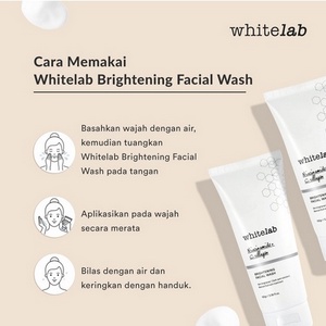 ⭐BAGUS⭐ WHITELAB BRIGHTENING FACIAL WASH WITH NIACINAMIDE + COLLAGEN 100GR | Sabun Wajah