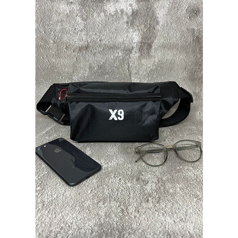 Tas Selempang Waist Bag Olahraga Pria X9 Pinggang Waistbag Slempang Pria