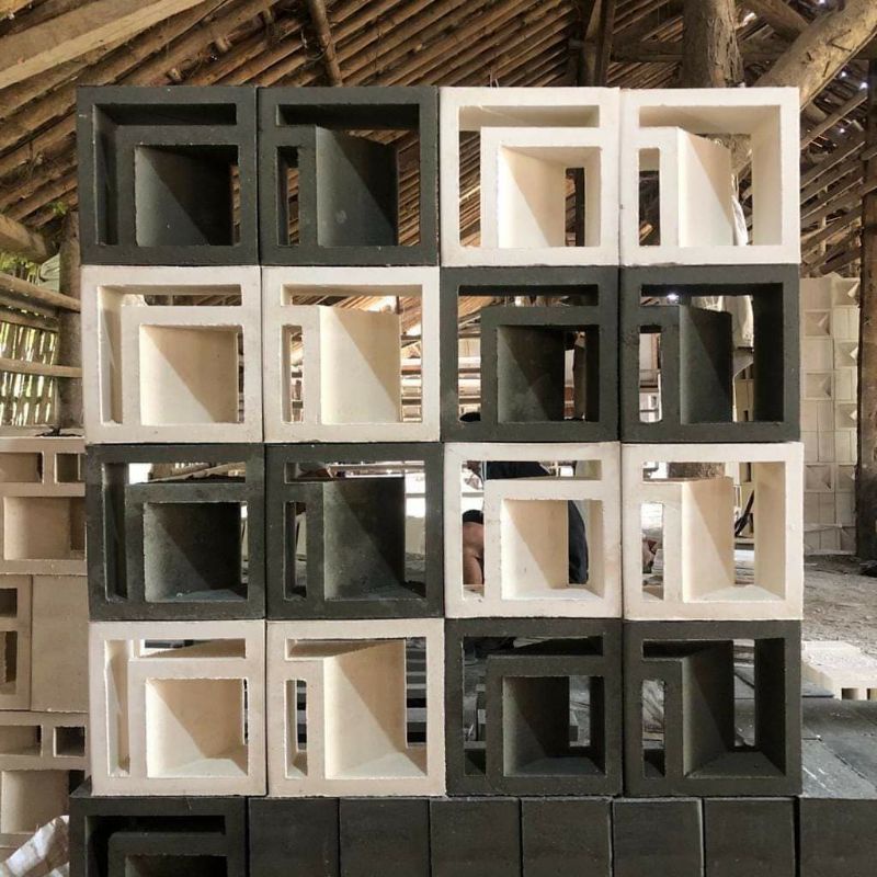 Roster beton putih L doble (2muka)