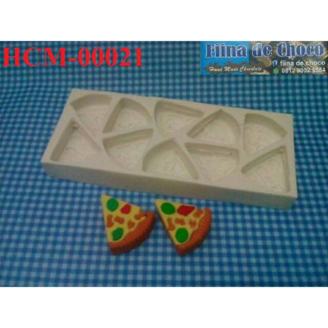 Cetakan coklat pizza sliced HCM 021 || fiina de choco