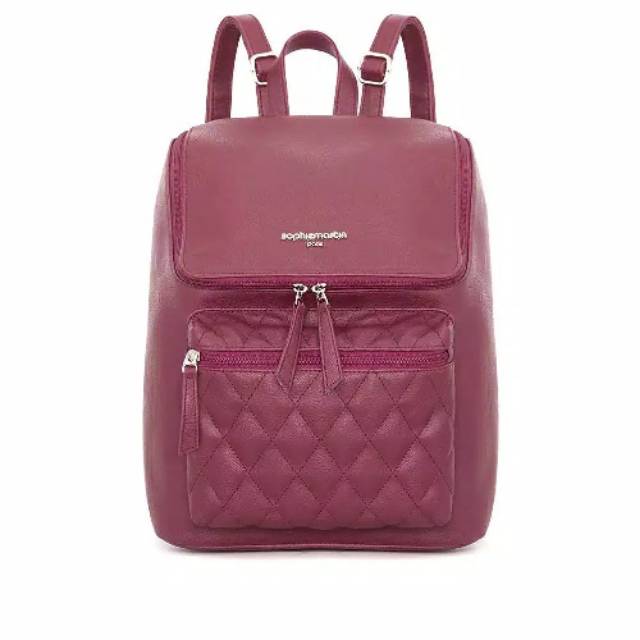 TAS RANSEL BACKPACK SOPHIE MARTIN KULIT PINK LAURETTE original 100%