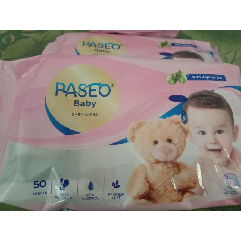 PASEO BABY WIPES/WITH JOJOBA OIL