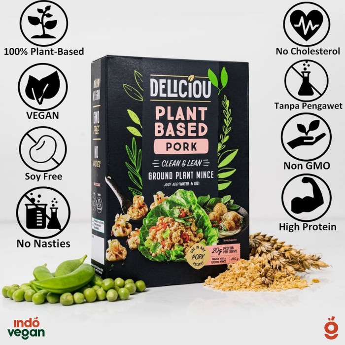 

Deliciou Plant Based Pork (Daging Vegan)