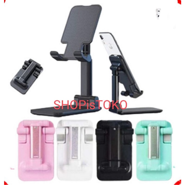 stent hp lipat Folding desktop for phone/tablet/pad stand holder lipat kuat dan kokoh