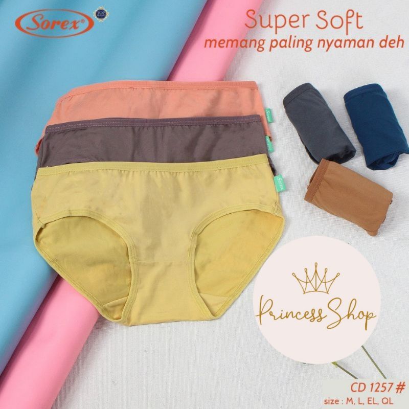 Celana Dalam Wanita Sorex Super Soft 1257 Cutting Mini Cd Wanita Sorex Super Soft 1257