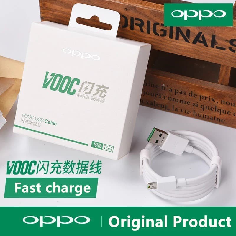 KABEL DATA OPPO VOOC 4A ORIGINAL 100% FAST CHARGING MICRO USB 1 METER