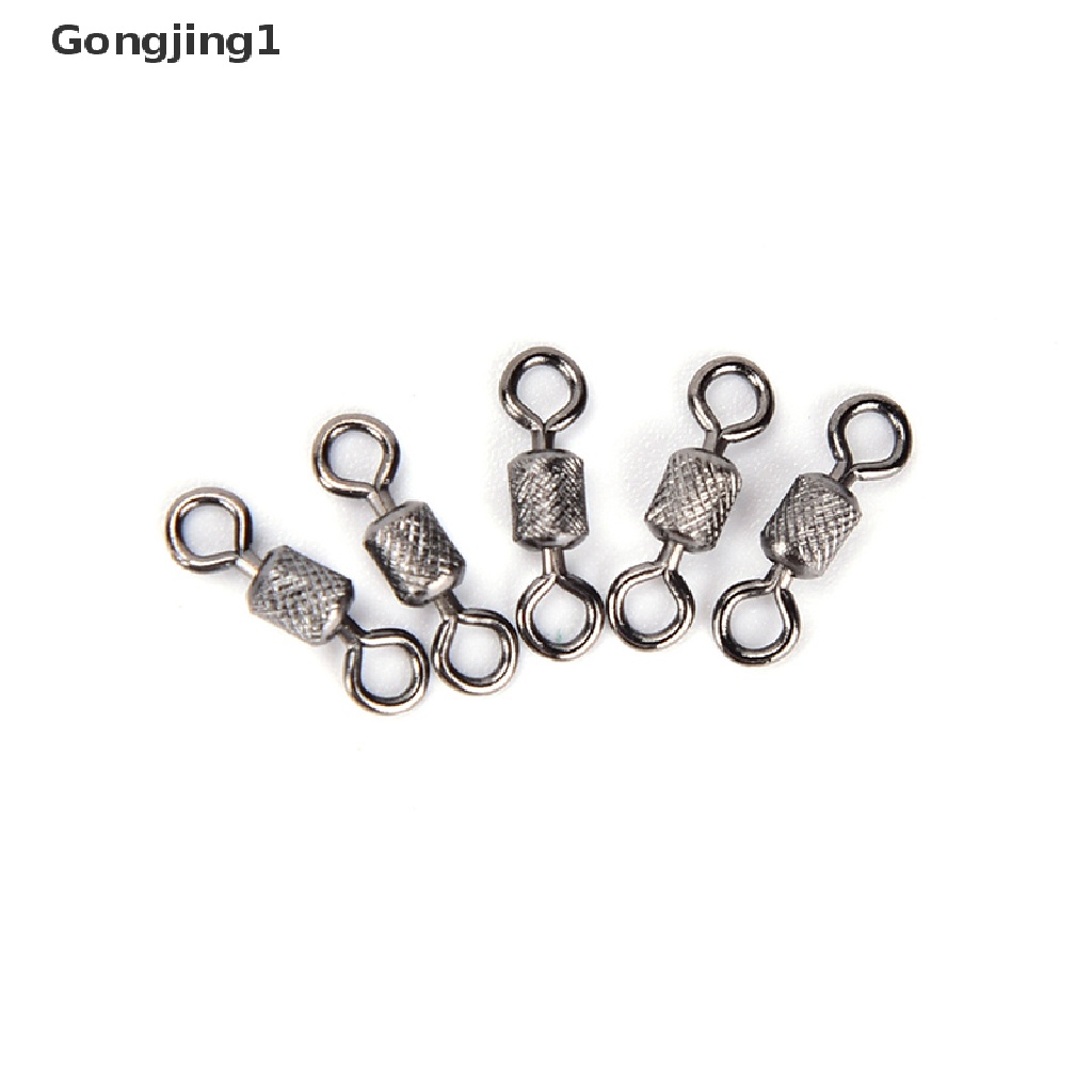 Gongjing1 50 Pcs knurling swivel Konektor Kail Pancing