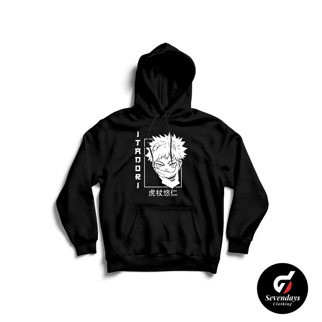 Hoodie ITADORI YUUJI JUJUTSU KAISEN ANIME SWEATER JEPANG JAKET DISTRO Sevendays Clothing