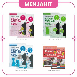 Jual Buku Pola Dasar Menjahit : Buku Kursus Menjahit Busana Wanita Dan ...