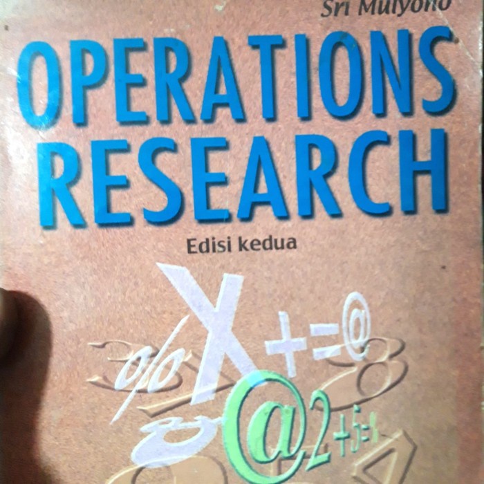 

Operation Research sri Mulyono