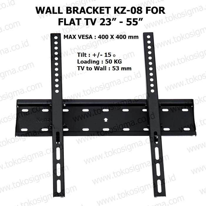 WALL BRACKET KZ-08 for FLAT TV 23in - 55in