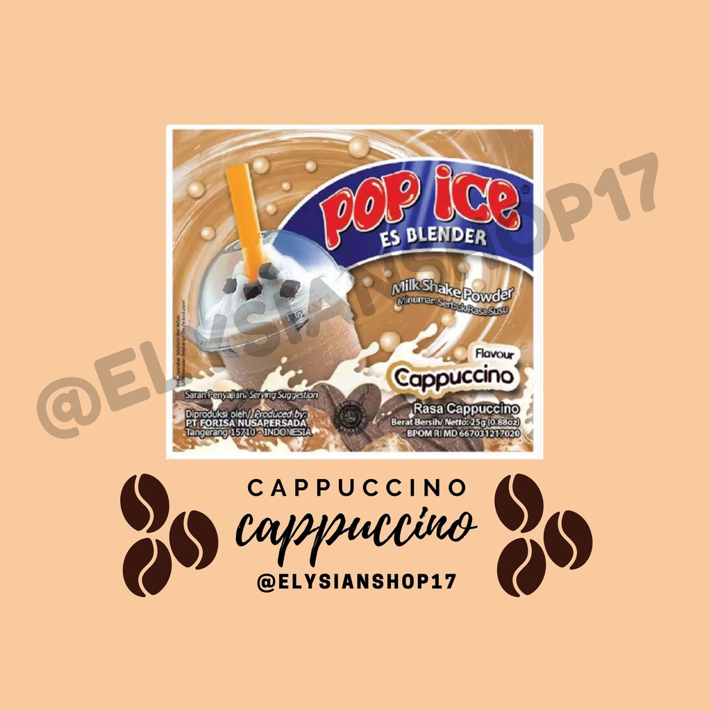 

Pop Ice Cappuccino 1 Sachet