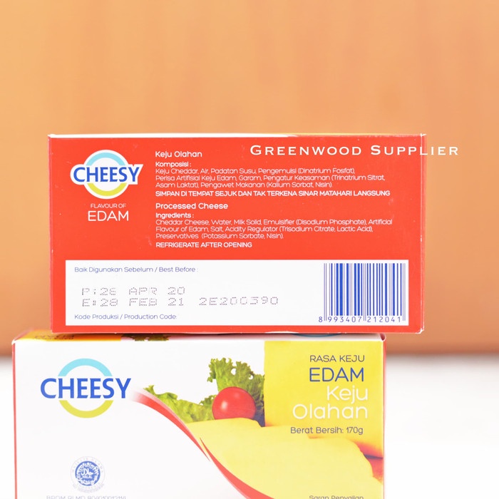 

b2011bb Cheesy Edam Flavour - Keju Rasa Edam - 170G (Favorit) Xa201As