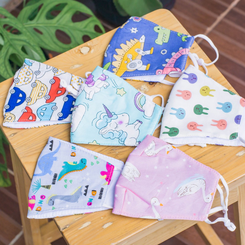 Masker Kain Motif Lucu Unik Gemes Import Tali Adjustable Masker Kain Motif Lucu Unik Gemes Import Tali Adjustable