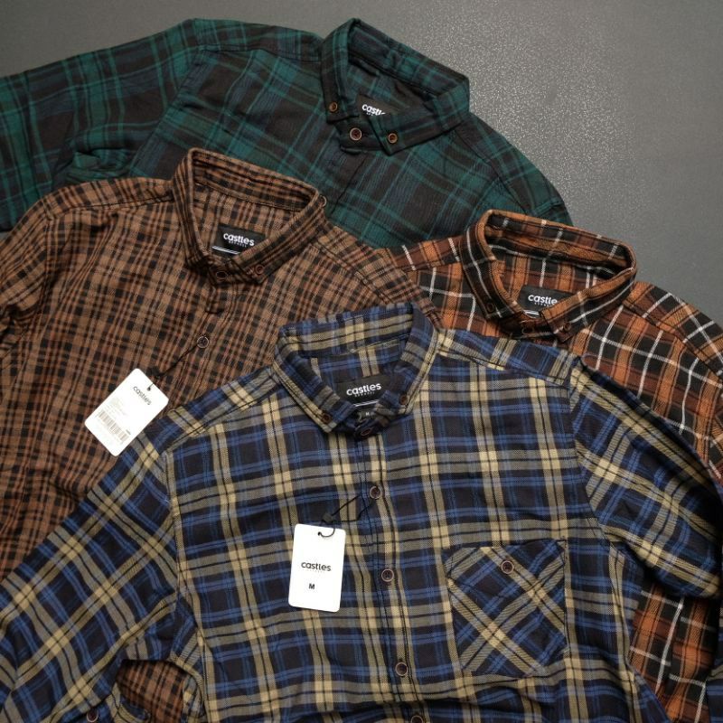 Kemeja Flanel Pria Kualitas Premium Lengan Panjang Unisex Kemeja Distro