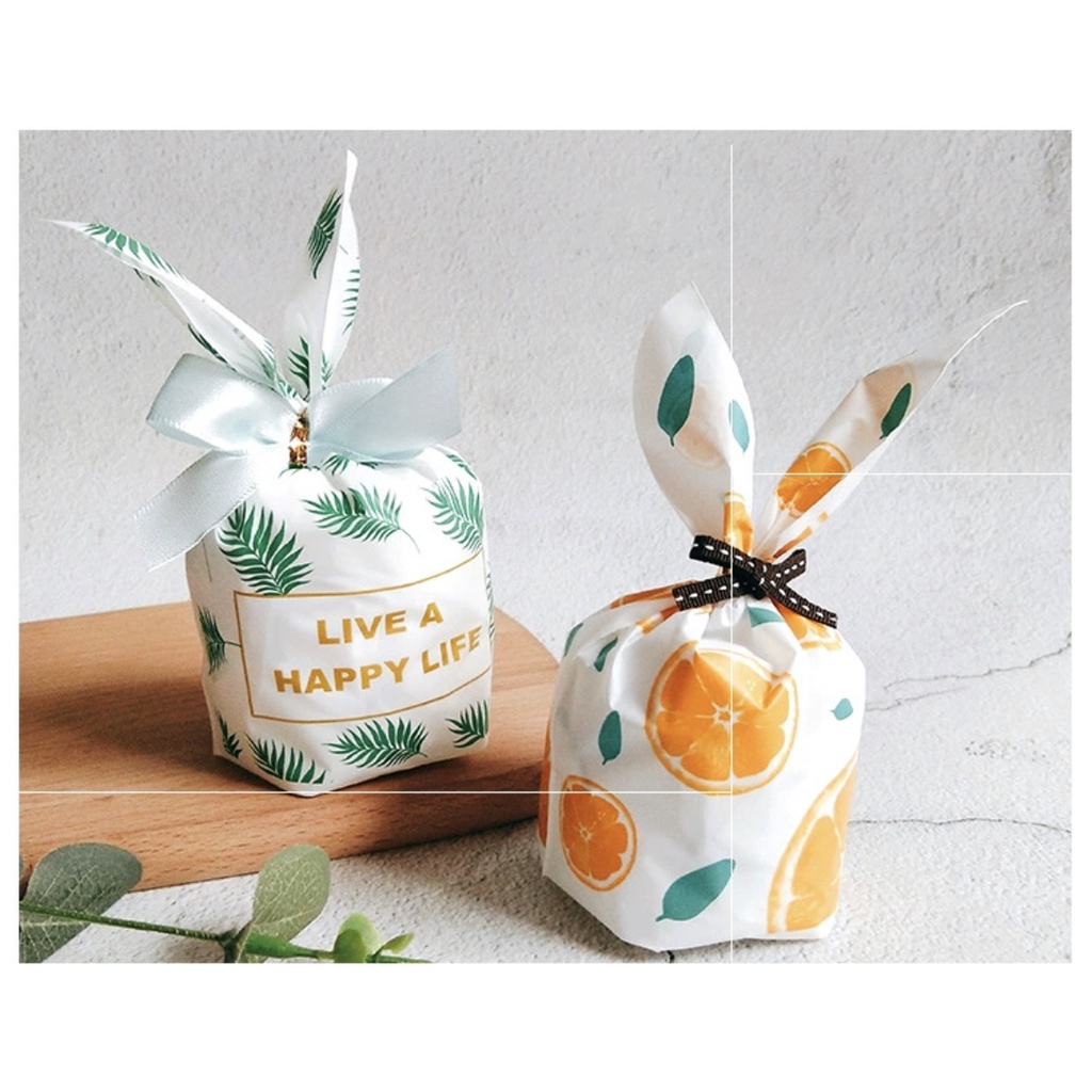 EBS Plastik Rabbit Ear Bag ukuran 10 x 17 cm bungkus kue, cookies, goodie bag, tas suvenir, hampers ultah, manyue, DIY Suvenir