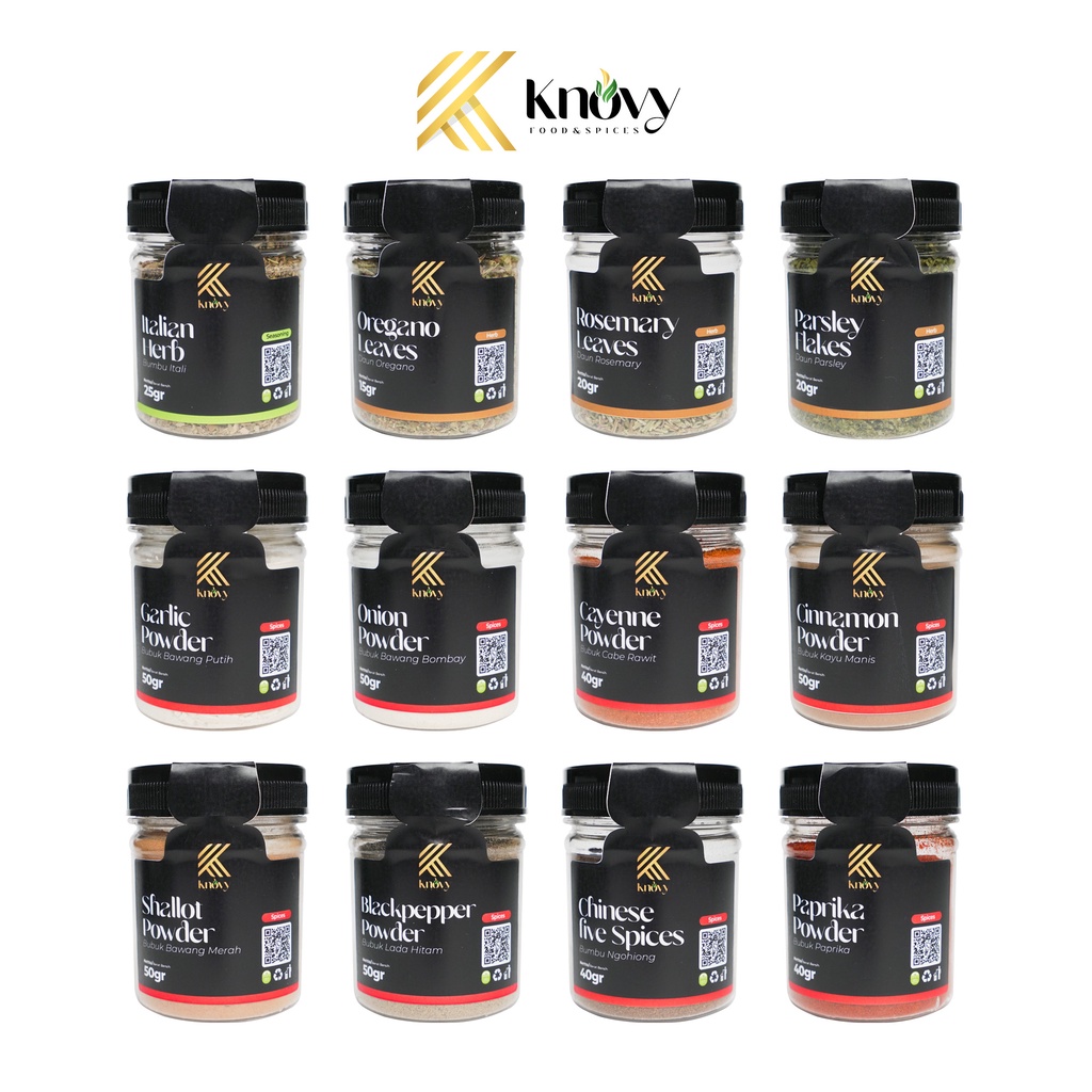 

KNOVY SPICE Rempah Bumbu Dapur Semua Varian