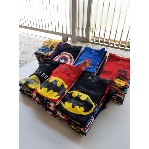 Paket Hemat Baju Lusinan/12pcs Baju Anak Distro 1-8 Tahun