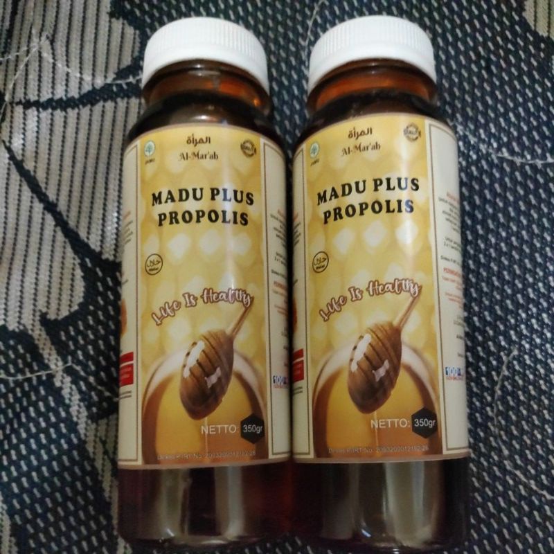 

2 Botol Madu plus Propolis Al Mar'ah @350gr life is healthy