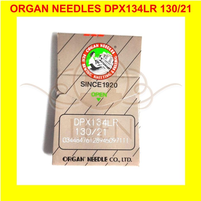 Jarum ORGAN PFx134LR 21 / DPx134LR Needles Jahit Kulit ORI Japan LEEN