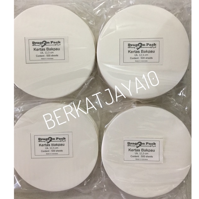 Kertas Bakpau Alas Bakpao diameter 12.5cm isi 500 lembar