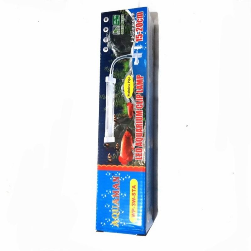 LAMPU JEPIT AQUARIUM AQUAMAN 3W STA