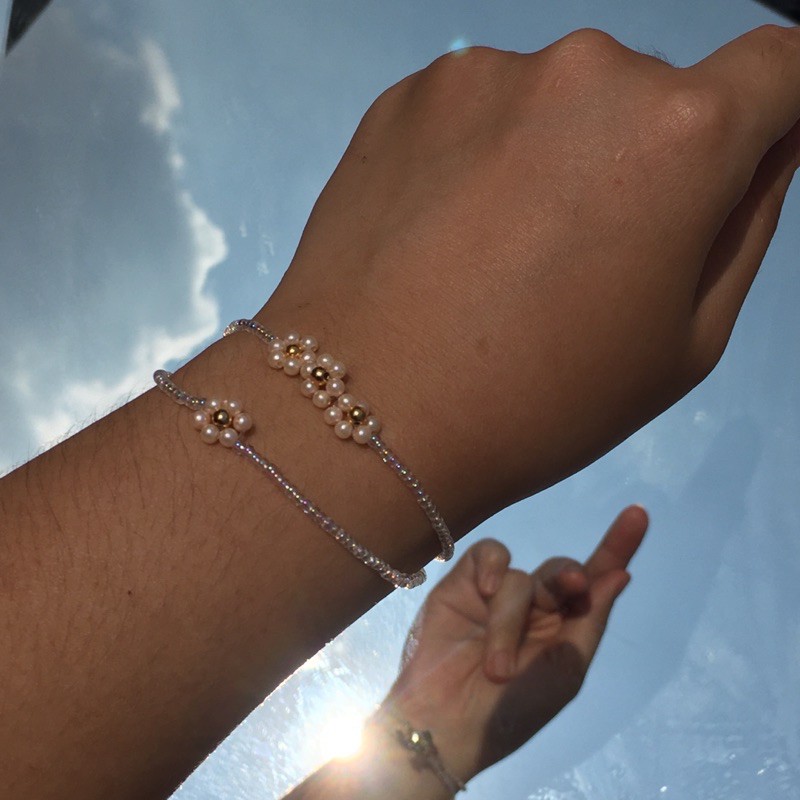 Zinnia Bracelet - Saturn & Moon