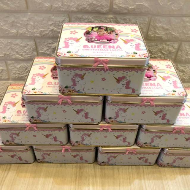 Kaleng kotak custom packing