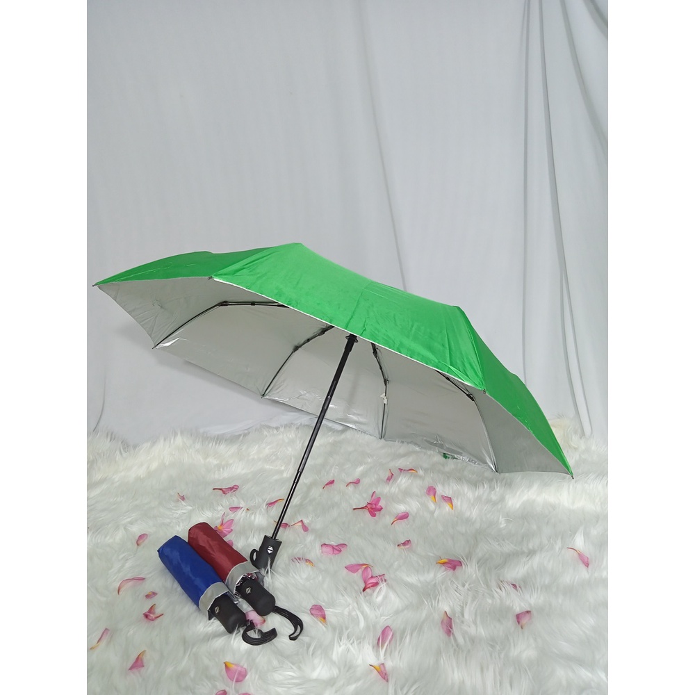 Payung Lipat 3 Lapisan SILVER Otomatis BEST QUALITY - L3-SVA