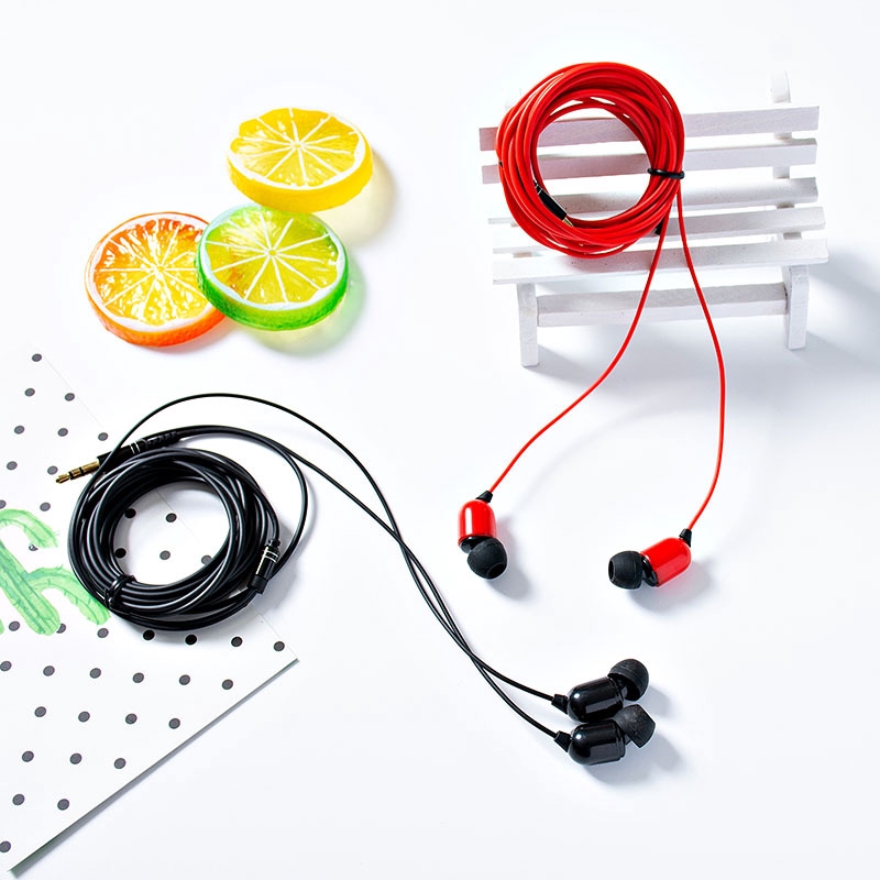 Headset Kabel 3meter Panjang 3.5mm Dengan Mikrofon/Cocok Untuk Siaran Jangkar Rekaman Kartu Suara Live Double Bass Earphone/Universal PC Laptop Stereo Smartphones Subwoofer Headset