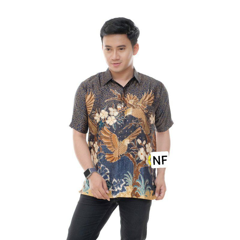 Kemeja Hem Batik Semi Sutra