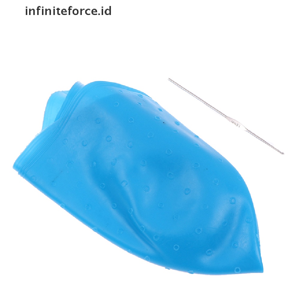 Infiniteforce.id Topi Pewarna Rambut Highlighting Warna Biru Dengan Jarum Silikon