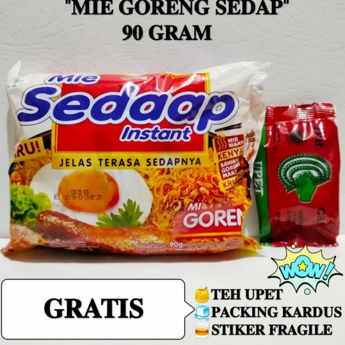 

NEW Mie Sedap mi goreng GRATIS teh upet